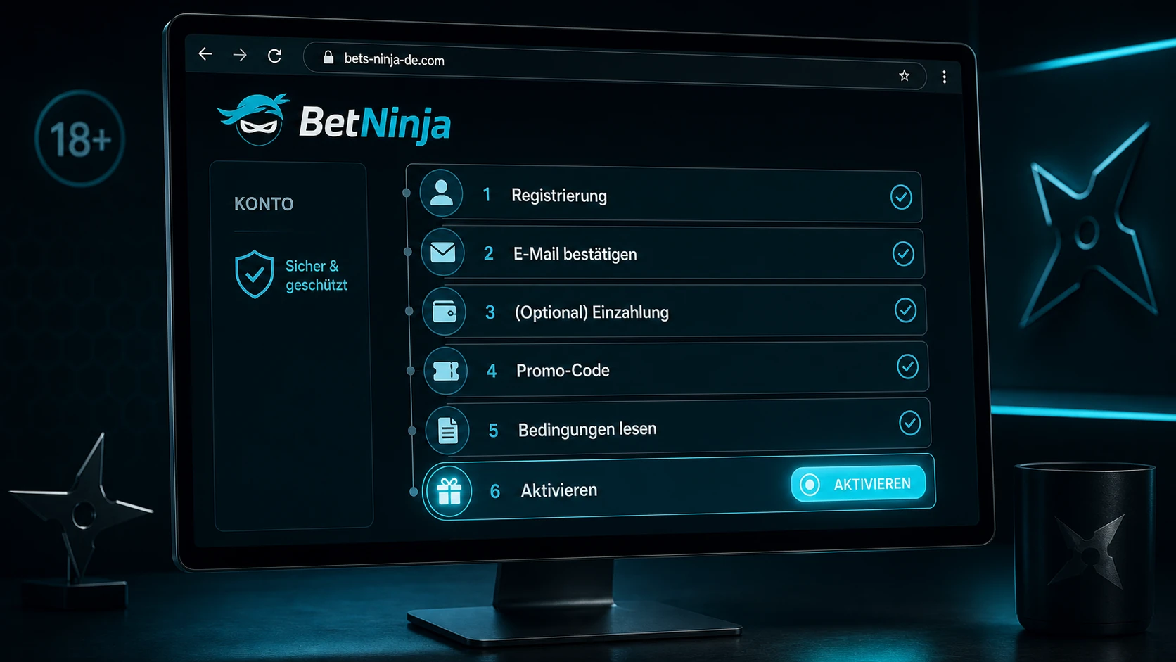 Wie aktiviert man den BetNinja Bonus?