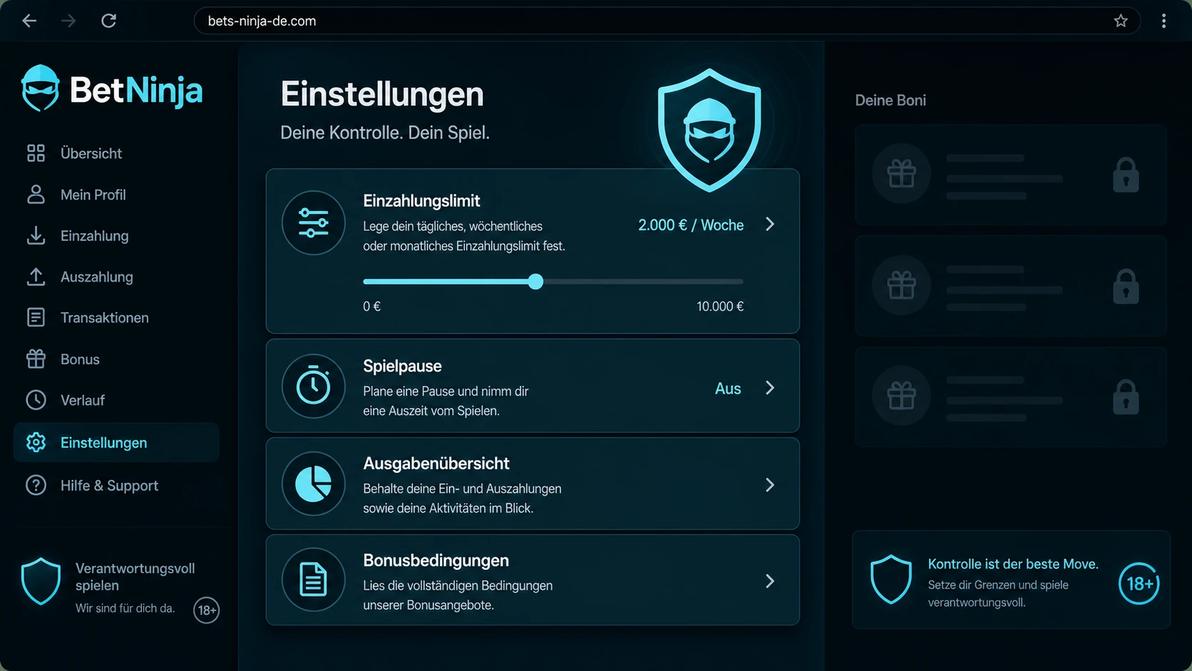 Verantwortungsvolle Nutzung von Bonusangeboten