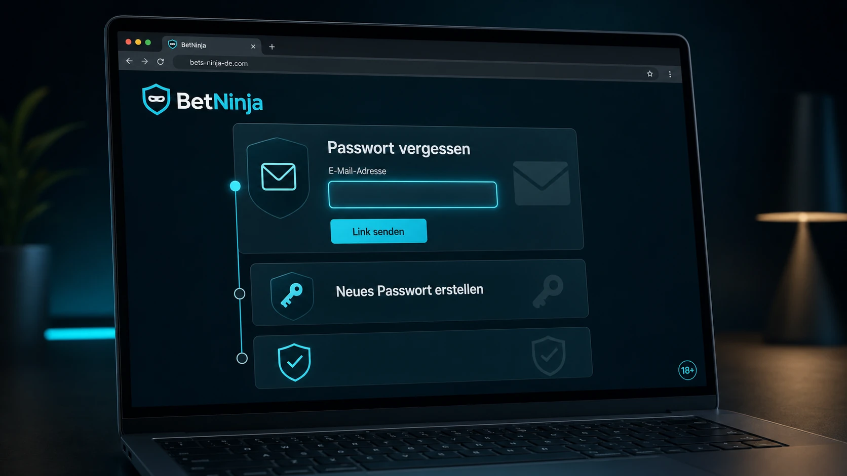 BetNinja Passwort vergessen