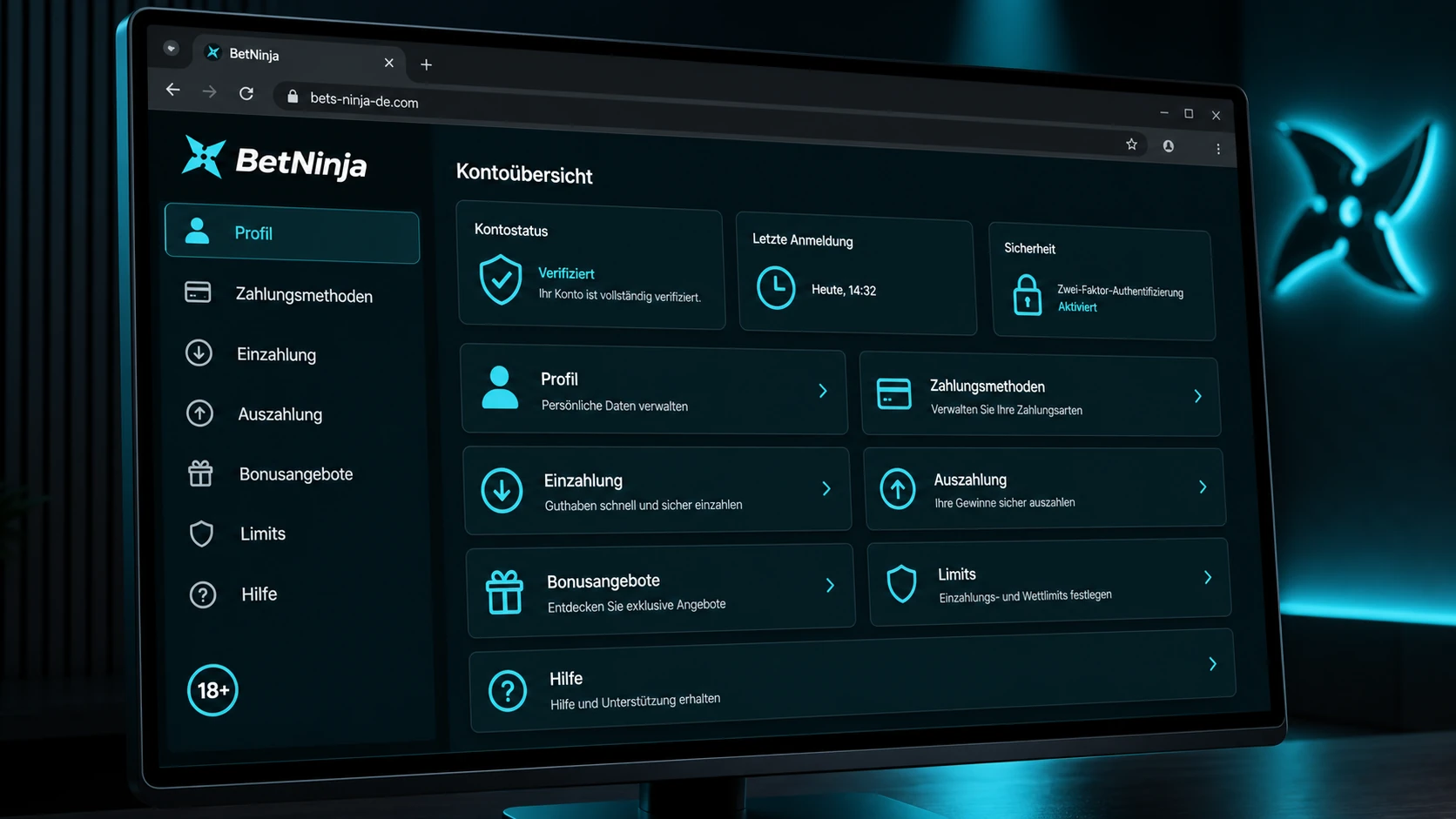 Was kann man nach dem Login tun?