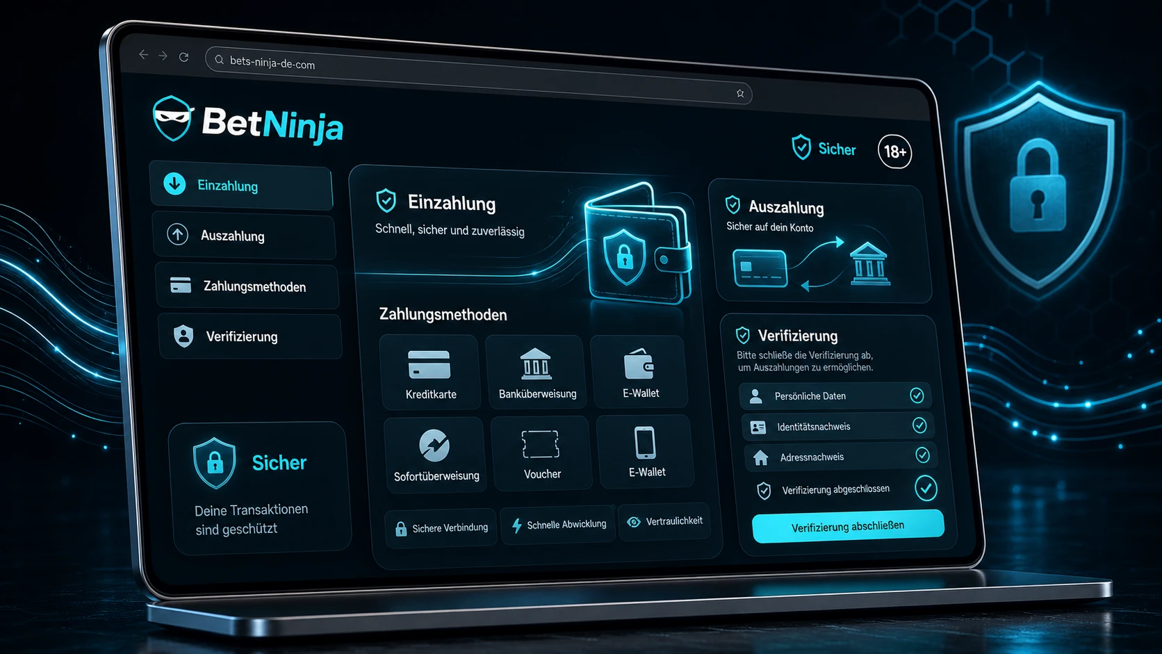 BetNinja Einzahlung und Auszahlung